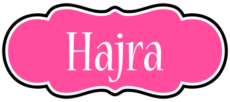 Hajra invitation logo