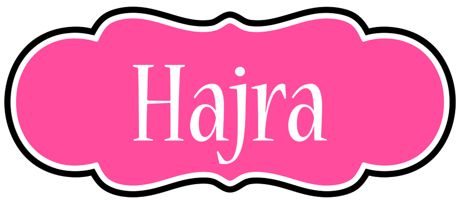 Hajra invitation logo