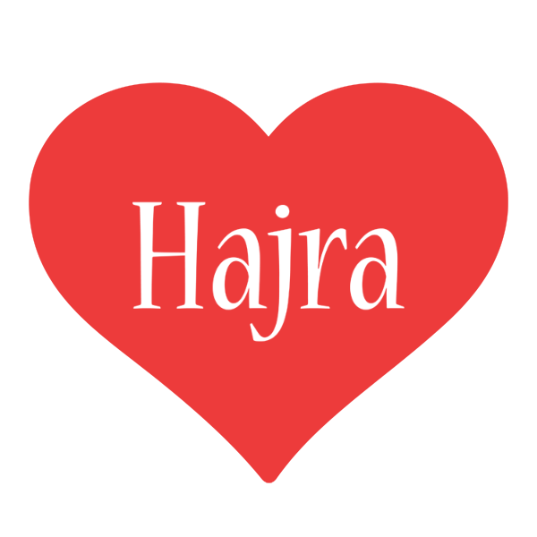 Hajra love logo