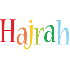 Hajrah birthday logo