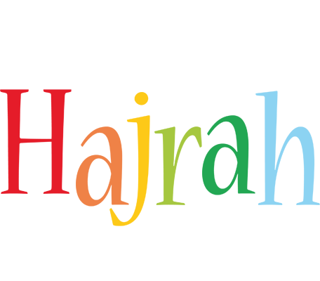 Hajrah birthday logo
