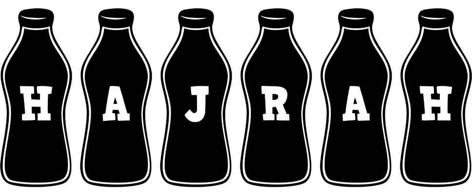 Hajrah bottle logo