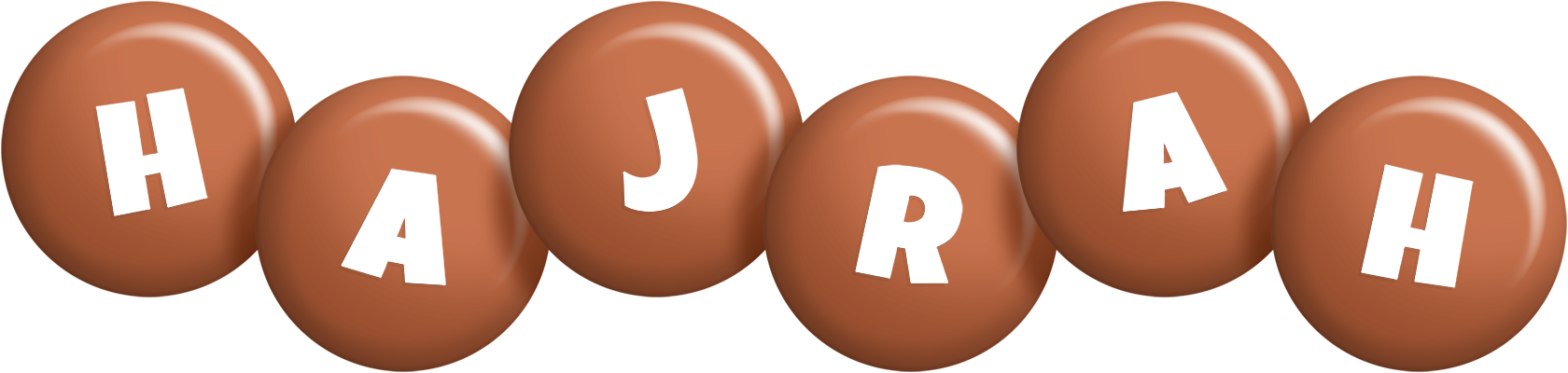Hajrah candy-brown logo