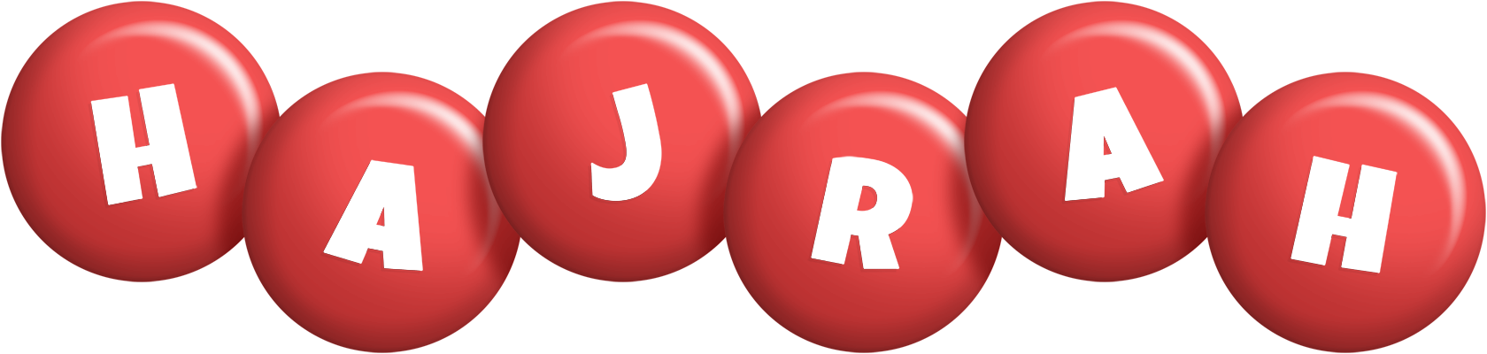Hajrah candy-red logo