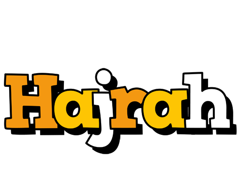 Hajrah cartoon logo