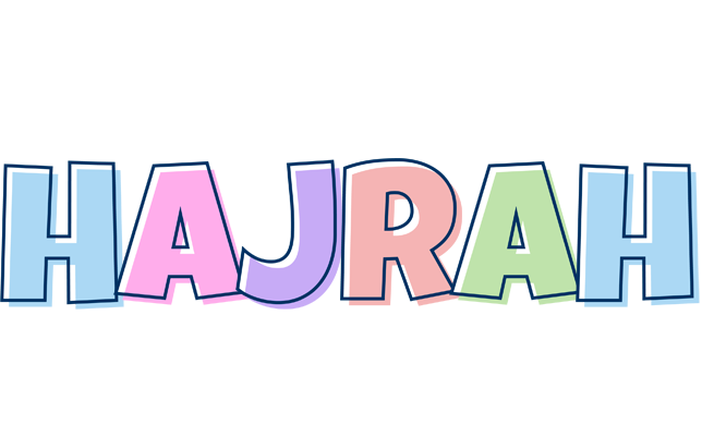 Hajrah pastel logo