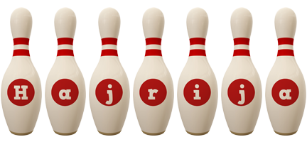 Hajrija bowling-pin logo
