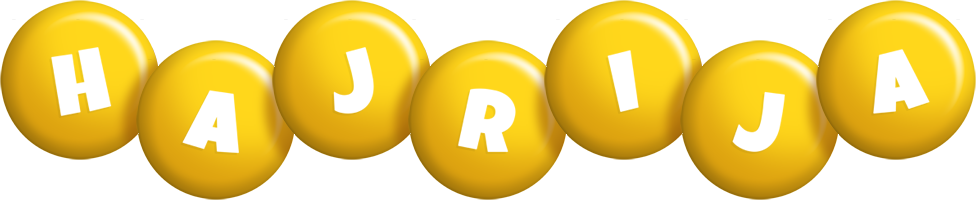 Hajrija candy-yellow logo