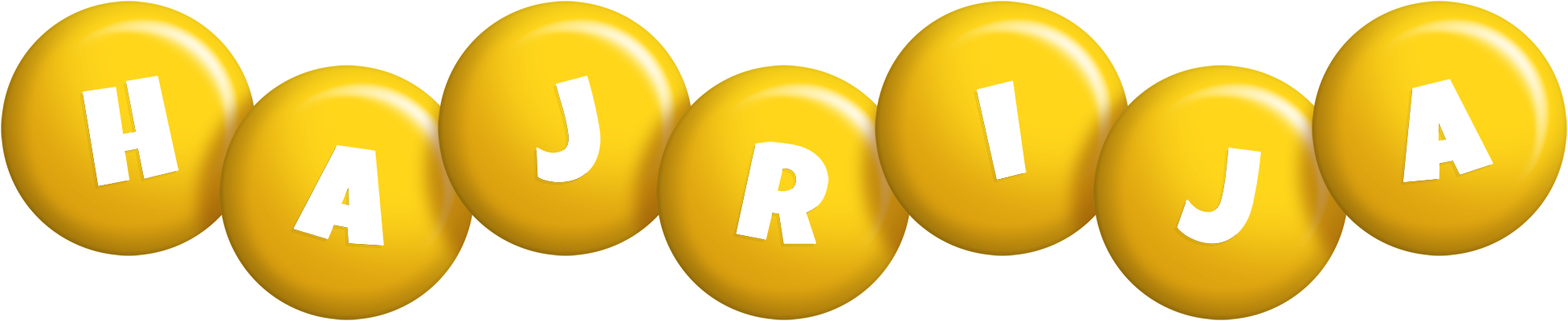 Hajrija candy-yellow logo