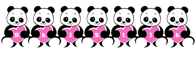 Hajrija love-panda logo