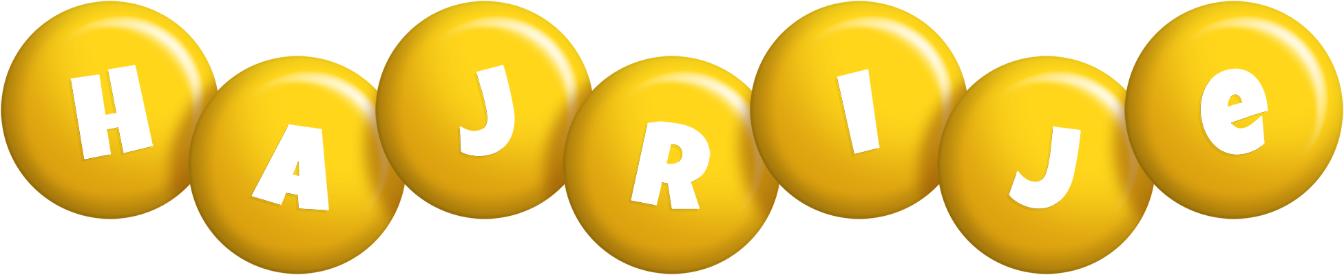 Hajrije candy-yellow logo