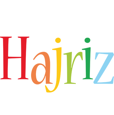 Hajriz birthday logo