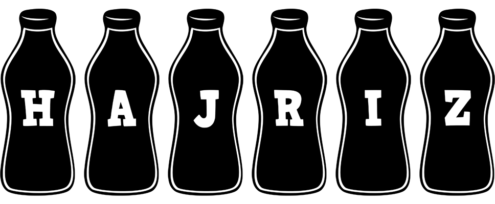 Hajriz bottle logo
