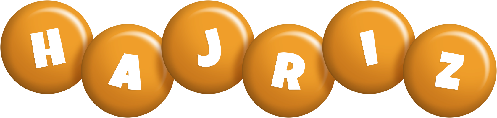 Hajriz candy-orange logo