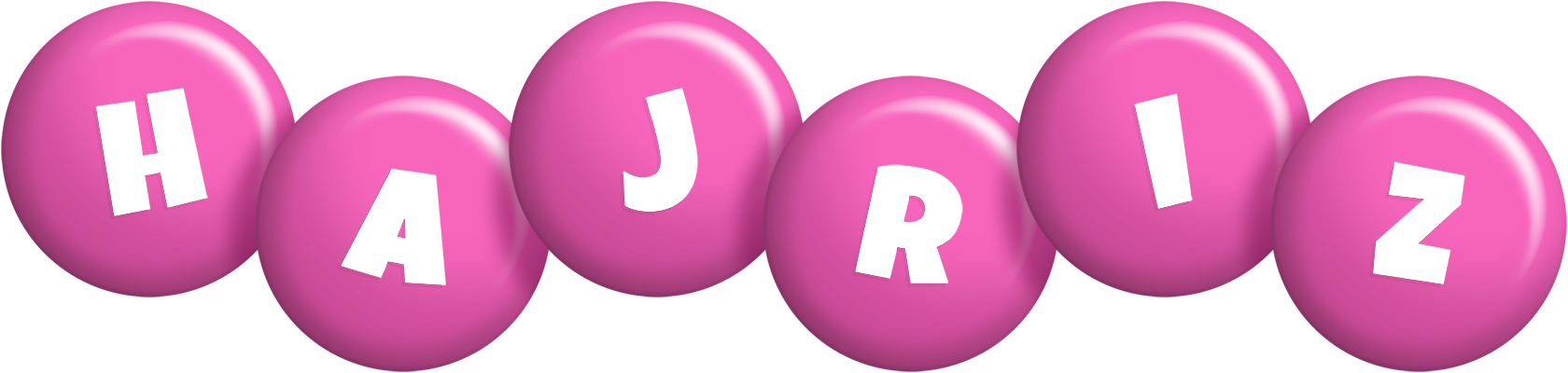 Hajriz candy-pink logo