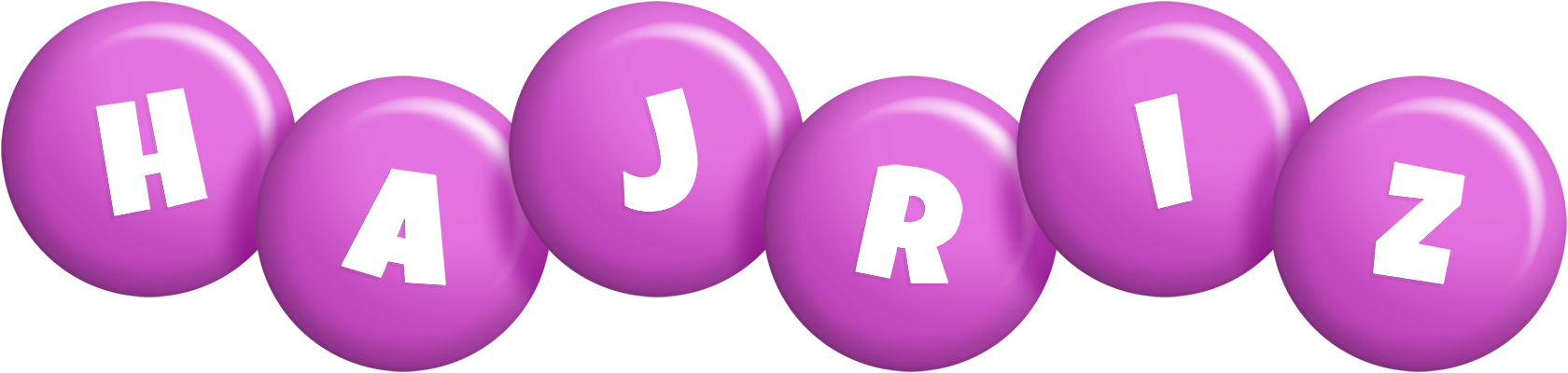 Hajriz candy-purple logo