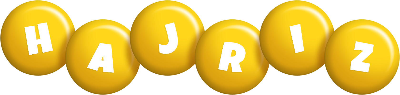 Hajriz candy-yellow logo
