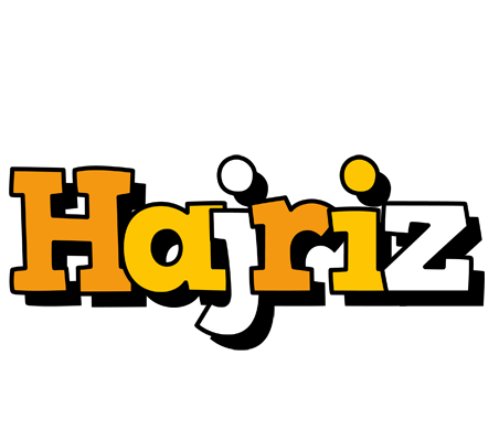 Hajriz cartoon logo