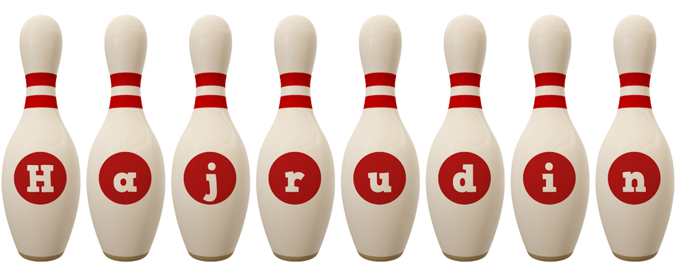 Hajrudin bowling-pin logo