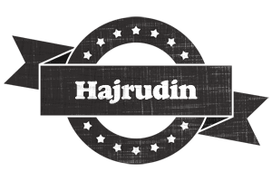 Hajrudin grunge logo