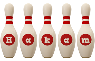 Hakam bowling-pin logo