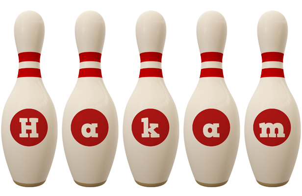 Hakam bowling-pin logo