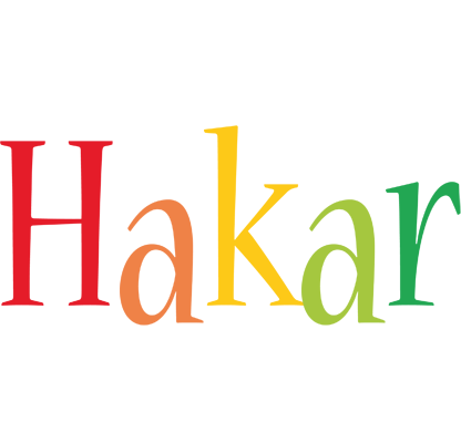 Hakar birthday logo