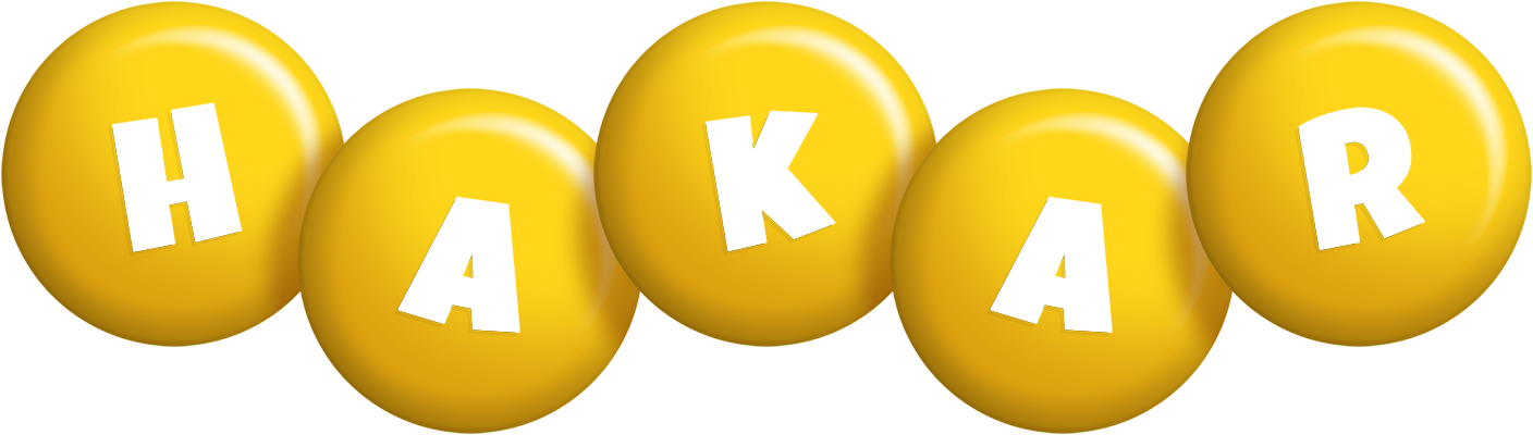 Hakar candy-yellow logo