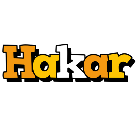 Hakar cartoon logo