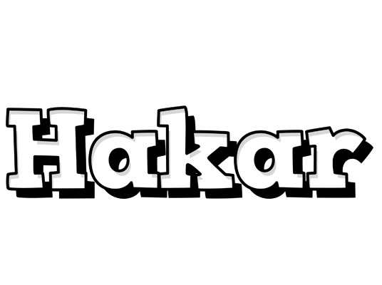 Hakar snowing logo