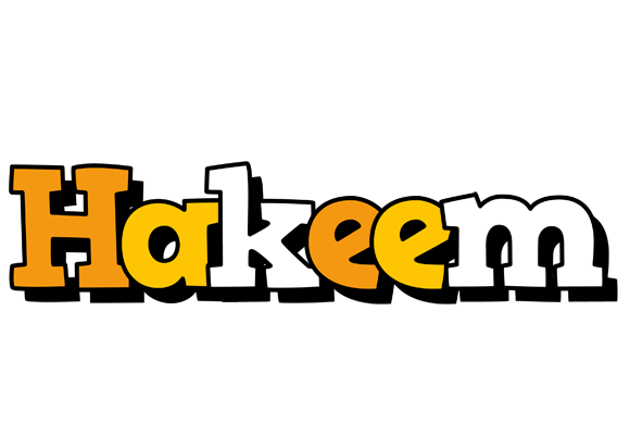 Hakeem cartoon logo
