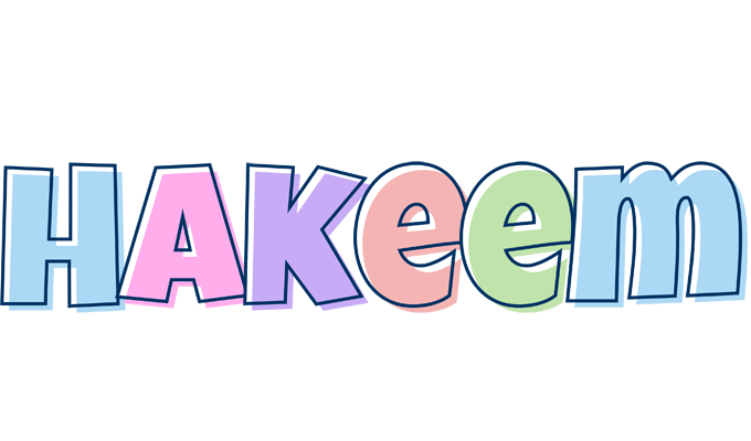 Hakeem pastel logo