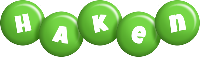 Haken candy-green logo