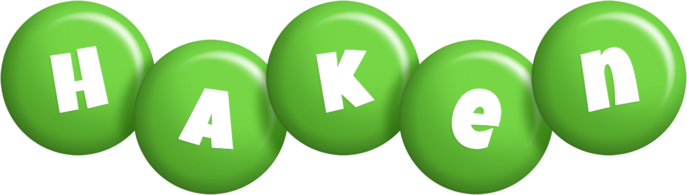 Haken candy-green logo