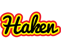 Haken flaming logo