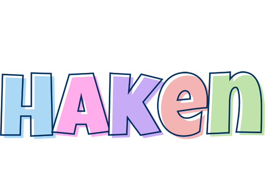 Haken pastel logo