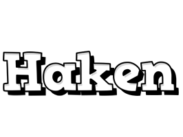 Haken snowing logo