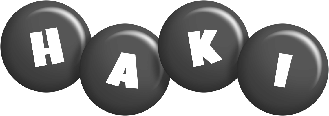 Haki candy-black logo