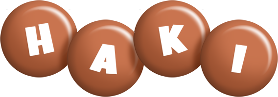 Haki candy-brown logo