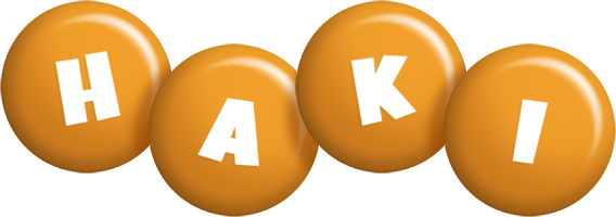 Haki candy-orange logo