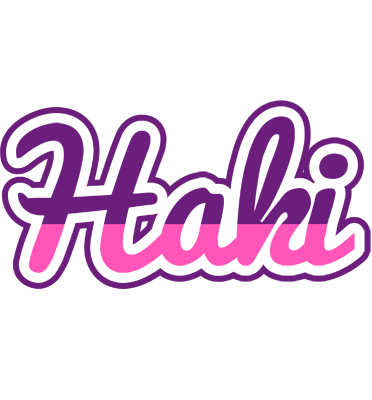 Haki cheerful logo