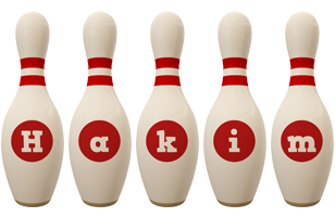 Hakim bowling-pin logo