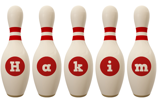 Hakim bowling-pin logo