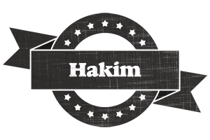 Hakim grunge logo