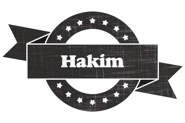 Hakim grunge logo