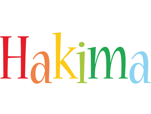Hakima birthday logo