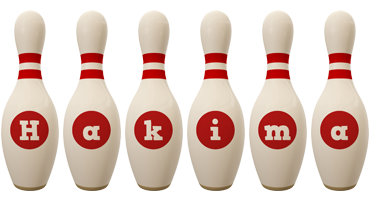 Hakima bowling-pin logo