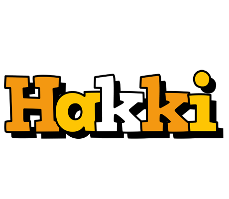 Hakki cartoon logo