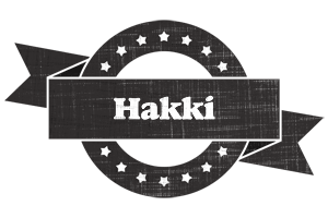 Hakki grunge logo