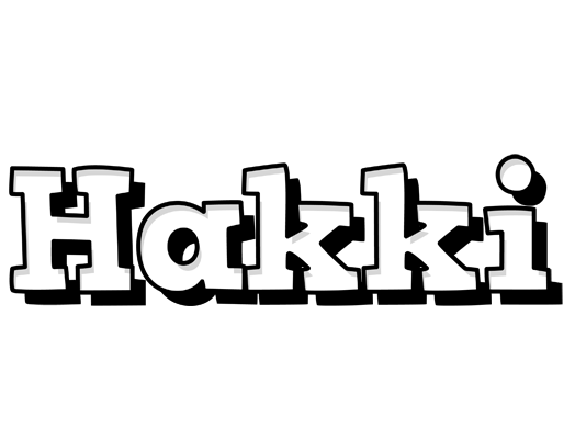 Hakki snowing logo